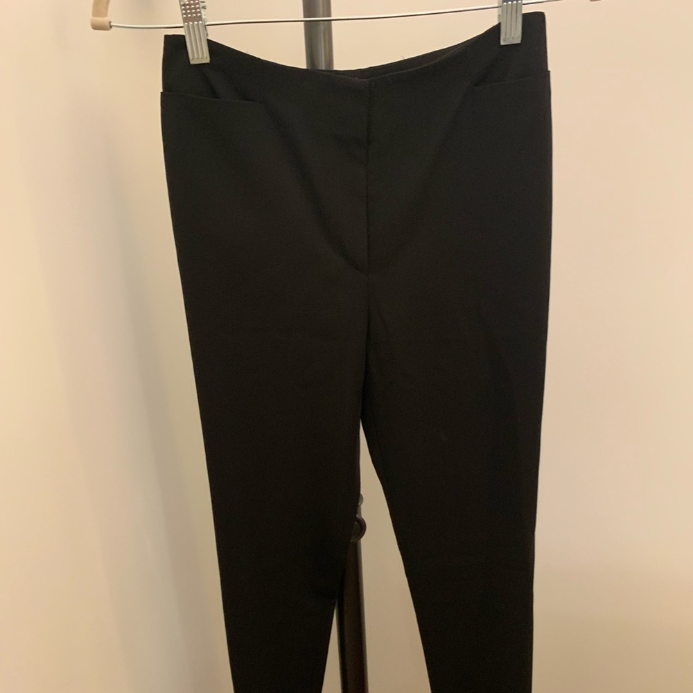 Flattering simple black straight pants